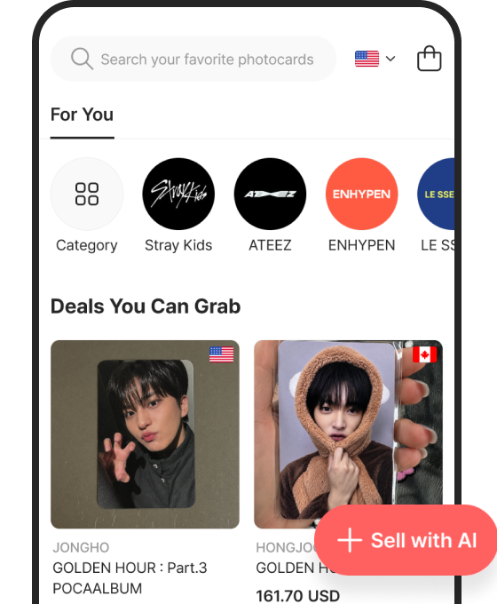 Click "+ Sell with AI" &
Agree to the Terms